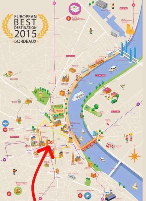 Charmant T2 Hyper-Centre Bordeaux Zewnętrze zdjęcie